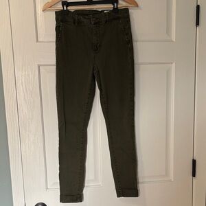 Women's Olive Skinny Pants